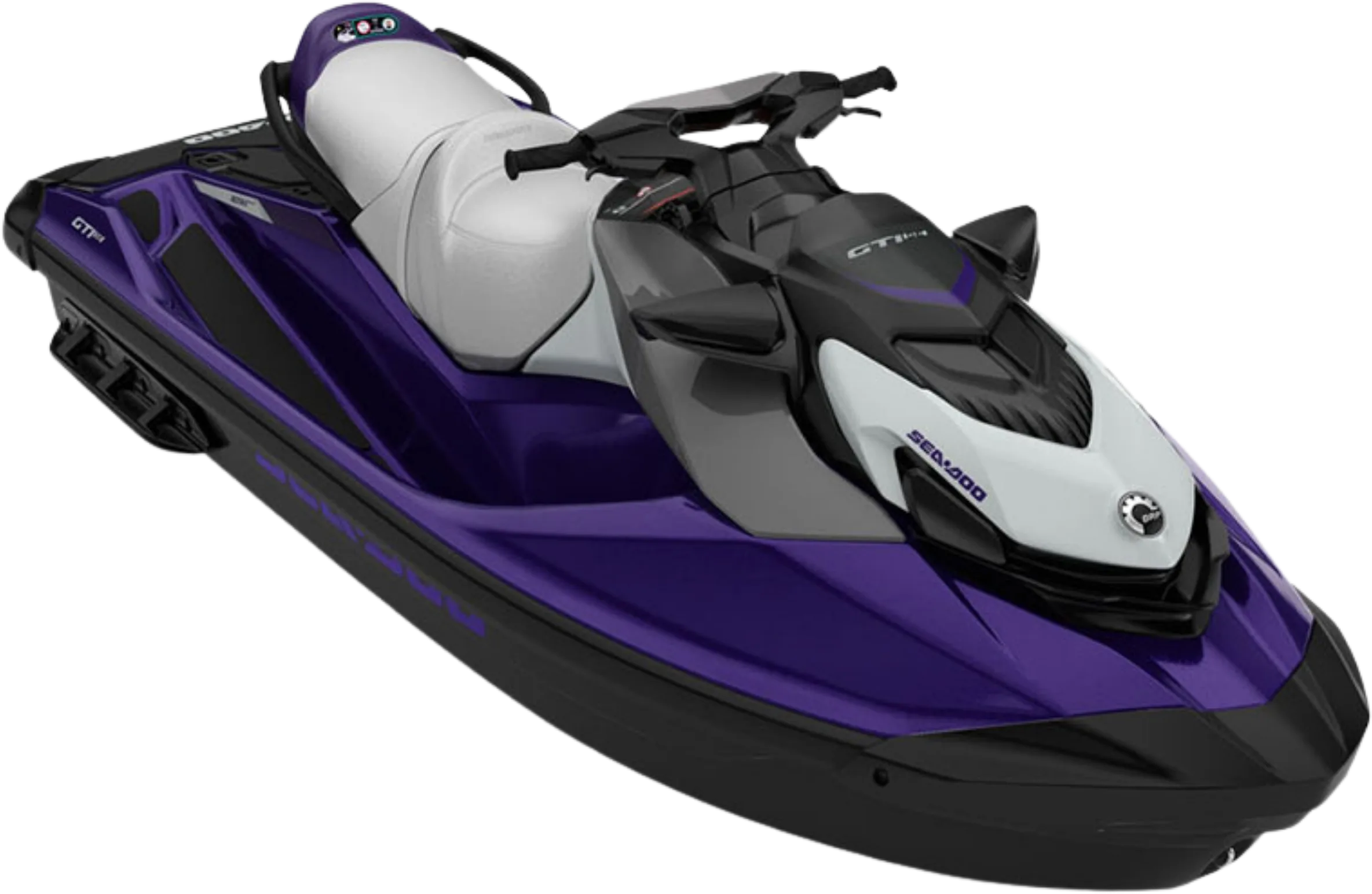 Purple Sea-Doo GTI SE 130, front three-quarter view